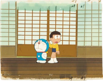 セル画「ドラえもん」より2点セット Animation cel from DORAEMON a